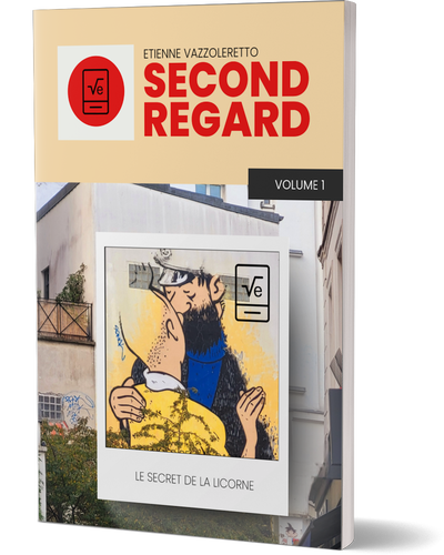 Couverture du volume 1 : en couverture, la photo « Le secret de la licorne »